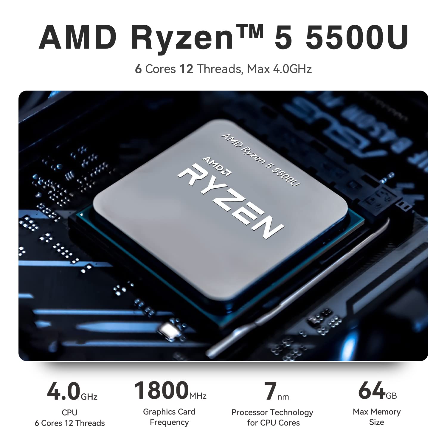 Amazon.com: TRIGKEY Mini PC Ryzen 5 OS Pro Desktop AMD 6C12T 5500U
